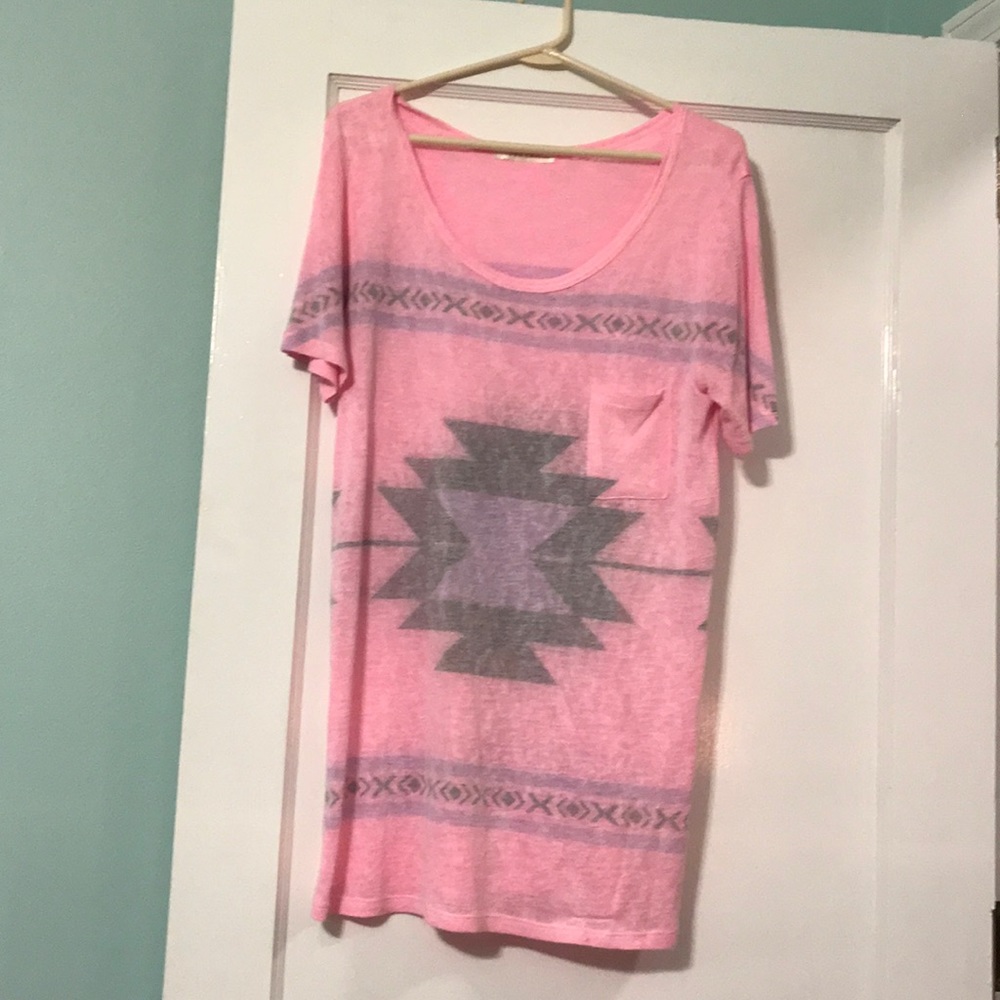 Pink Aztec top